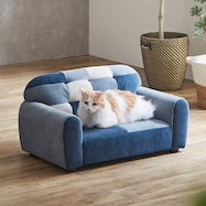 引っかきキズに強いパッチワークペットソファ