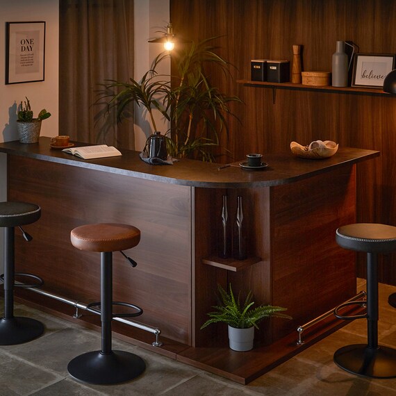 組み合わせバーカウンター (幅120cm BR) 5枚目画像