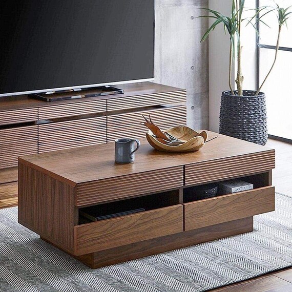 天然木センターテーブル (幅105cm WAL) 1枚目画像