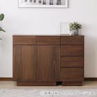 天然木サイドチェスト40(WAL) 4枚目画像