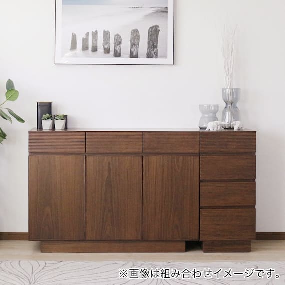 天然木サイドチェスト40(WAL) 5枚目画像