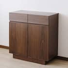 天然木サイドボード (幅80cm WAL) 1枚目画像