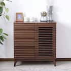 天然木の飾りが魅力のサイドボード (80 WAL) 1枚目画像