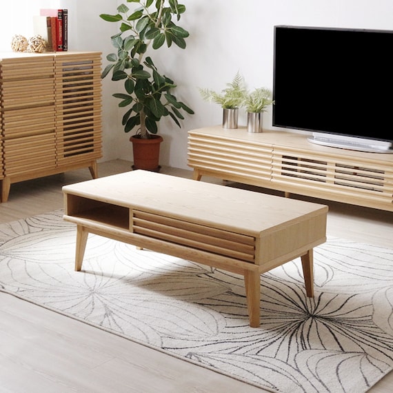 木の温もりが漂う センターテーブル (幅100cm NA) 5枚目画像