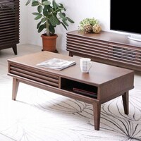 木の温もりが漂う センターテーブル (幅100cm WAL)
