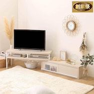さわやかな完成品伸長式テレビ台(WOK)【期間限定価格:11/28~1/5まで】