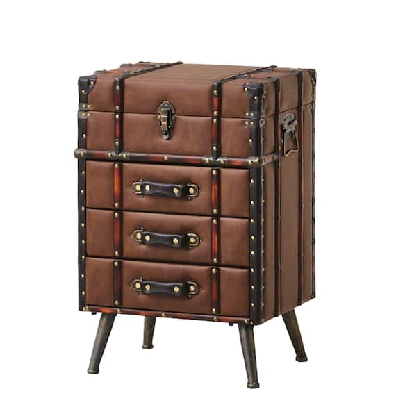 ヴィンテージボックスチェスト50H(BR) 1枚目画像