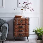 ヴィンテージボックスチェスト50H(BR) 2枚目画像