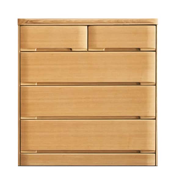 タモ突板ローチェスト90 (NA) 1枚目画像