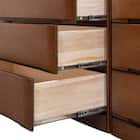 タモ突板ハイチェスト90 (BR) 2枚目画像