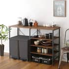 ヴィンテージごみ箱上キッチンカウンター(幅120cm WAL) 1枚目画像