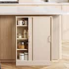 さわやかなカウンター下引き戸収納(6015 WOK) 1枚目画像