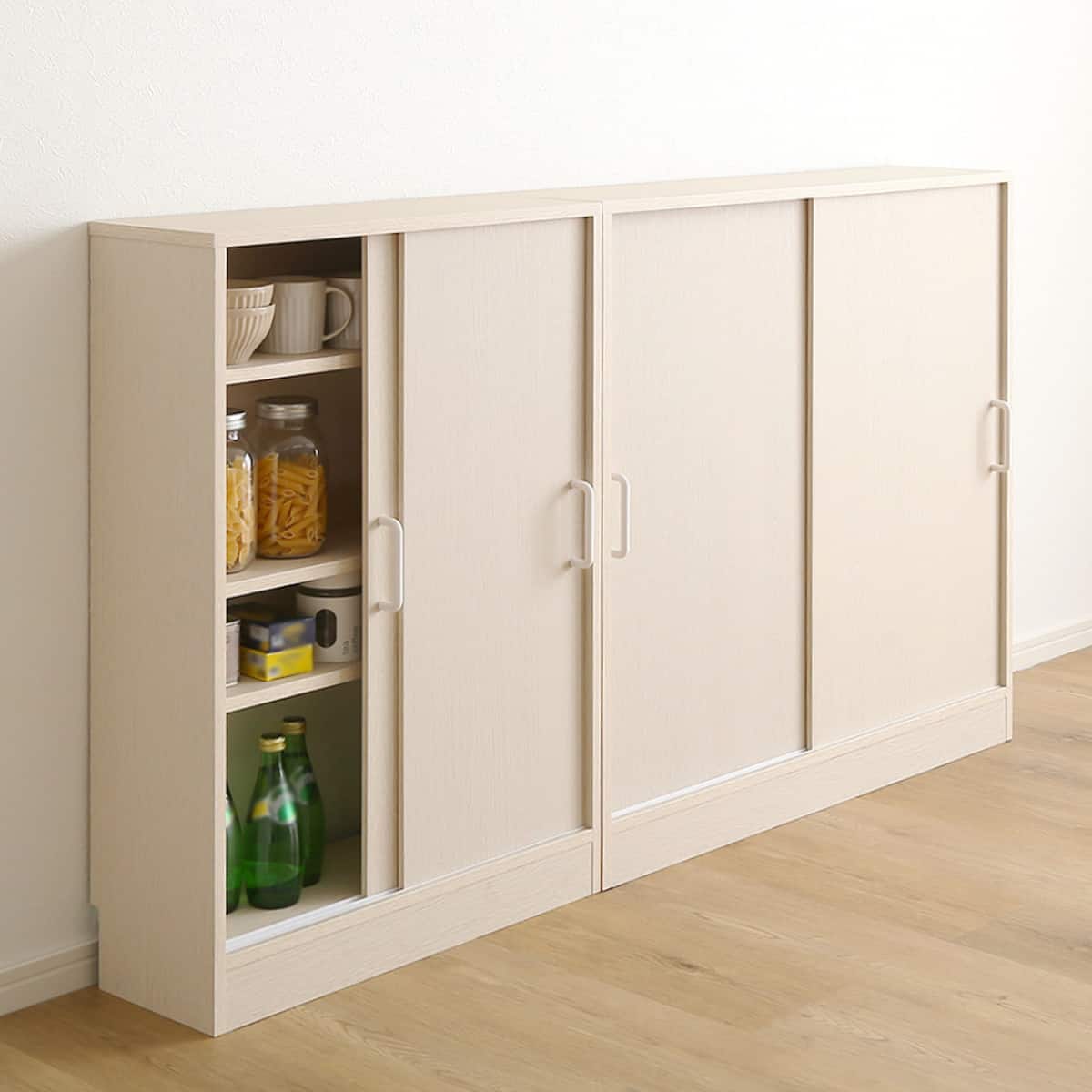 さわやかなカウンター下引き戸収納（6020 WOK） | ニトリネット【公式