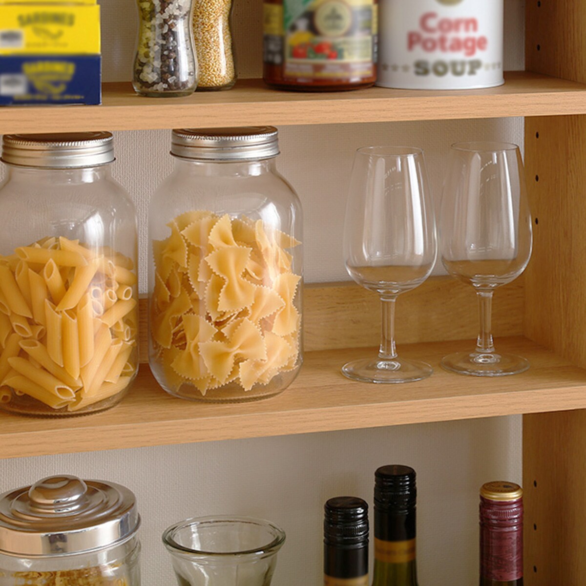 ヴィンテージカウンター下引き戸収納（9015 NA） | ニトリネット【公式