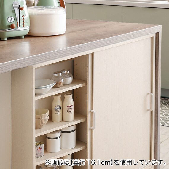 さわやかなカウンター下引き戸収納（9020 WOK） 6枚目画像