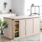 さわやかなカウンター下引き戸収納（9020 WOK） 18枚目画像