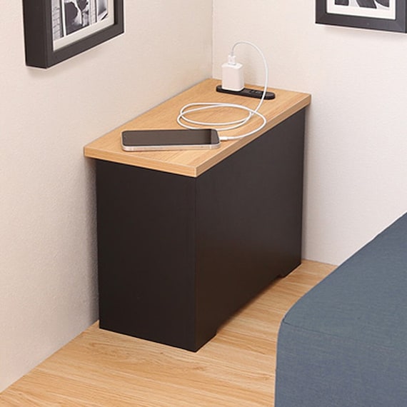 ルーターボックス(小 ナチュラル/ブラック) 1枚目画像