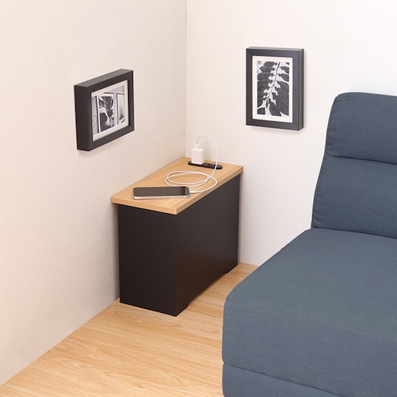 ルーターボックス(小 ナチュラル/ブラック) 3枚目画像