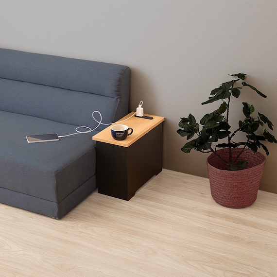 ルーターボックス(小 ナチュラル/ブラック) 4枚目画像