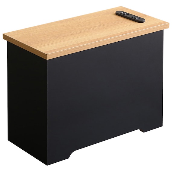 ルーターボックス(小 ナチュラル/ブラック) 6枚目画像