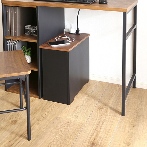 ルーターボックス(大 ウォールナット/ブラック) 3枚目画像