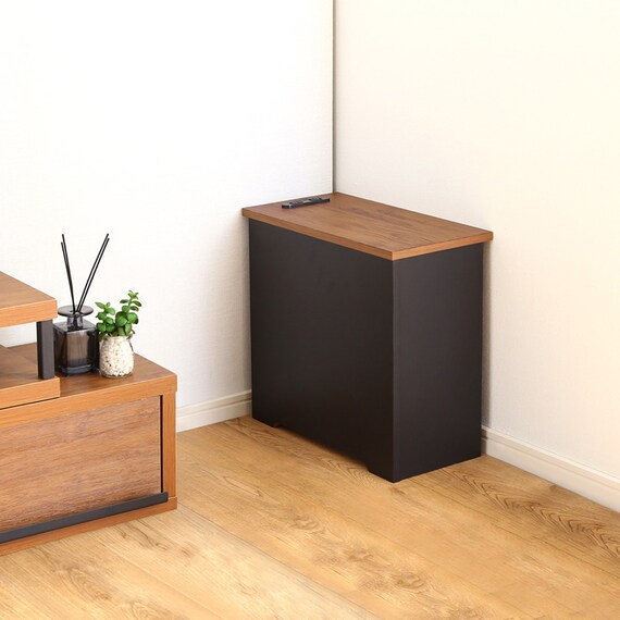 ルーターボックス(大 ウォールナット/ブラック) 4枚目画像