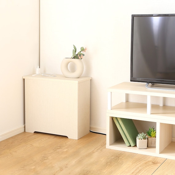 ルーターボックス(大 ホワイトウォッシュ) 5枚目画像