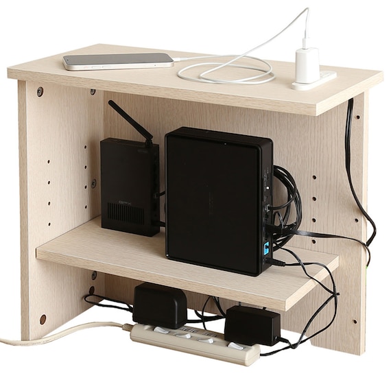 ルーターボックス(大 ホワイトウォッシュ) 9枚目画像