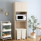 さわやかな木製ごみ箱上ラック (スリムタイプ WOK) 1枚目画像