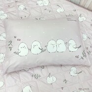 ぼく、シマエナガ。 カバー付きまくら ピンク