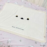 ぼく、シマエナガ。 ボアブランケット ホワイト