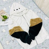 ぼく、シマエナガ。　顔つきパーカー