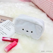 ぼく、シマエナガ。 ポーチ(ホワイト)