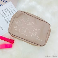 ぼく、シマエナガ。 ポーチ(ブラウン)