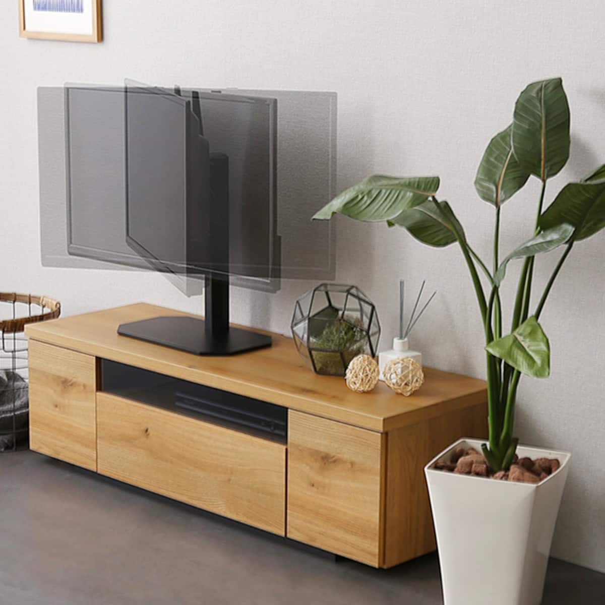 卓上ミニテレビスタンド スイングタイプ (OTG-C BK) | ニトリネット
