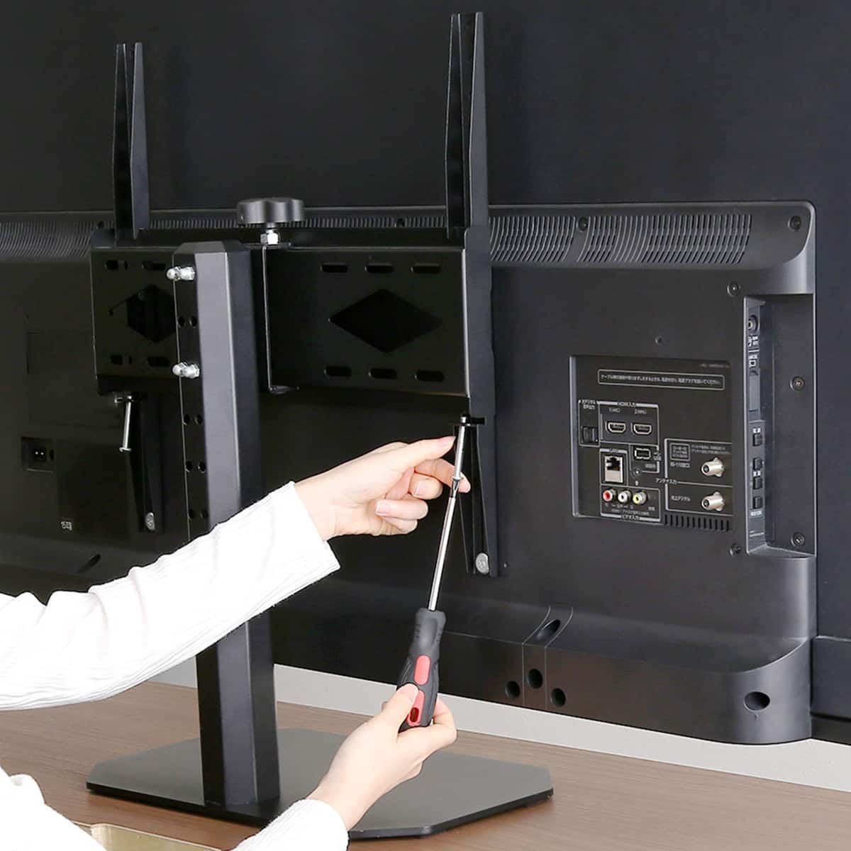 卓上ミニテレビスタンド スイングタイプ (OTG-C BK) | ニトリネット