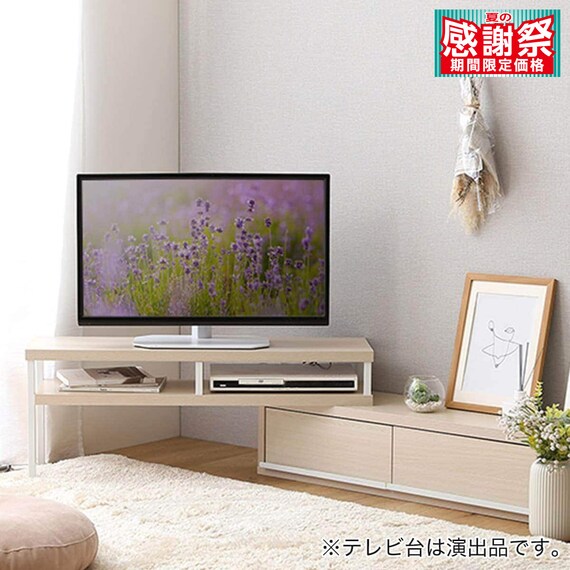 卓上ミニテレビスタンド スイングタイプ (OTG-C WH) 1枚目画像