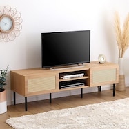 ラタン調テレビ台 幅140cm