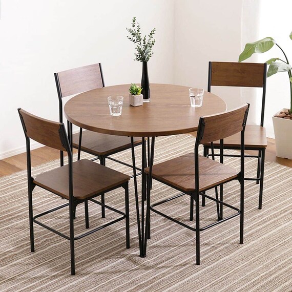 ヴィンテージ円形ダイニング5点セット (WAL) 1枚目画像