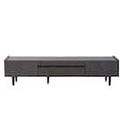 メラミンテレビボード (幅160cm BK) 1枚目画像