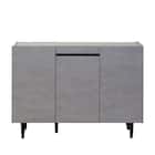 メラミンサイドボード (幅120cm GY) 1枚目画像