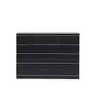 ハイグロス ローチェスト(120-4 BK) 1枚目画像