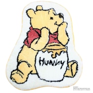 くまのプーさん インテリアマット ハニー オレンジ