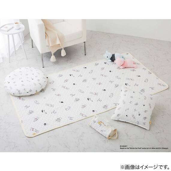 くまのプーさん イブル風 ラウンドクッション 4枚目画像