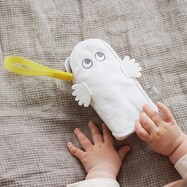 【おたんじょうから】ベビーカー用おもちゃ 布えほん ニョロニョロ