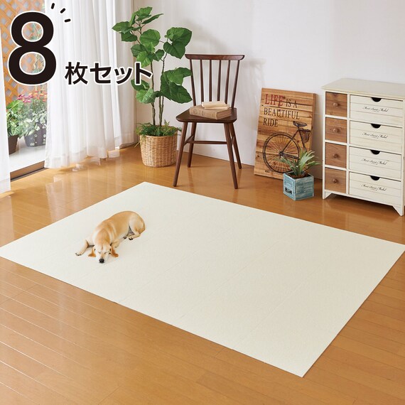 おくだけ吸着撥水タイルマット(8P KMn03 IV) 1枚目画像