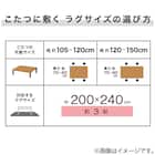 20mmウレタン入り防音+保温+吸湿発熱+蓄熱ラグ(NウォームSP nsDA01 MO200X240) 20枚目画像