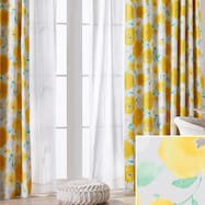 遮光3級・遮熱ドレープカーテン(ロトンド イエロー)