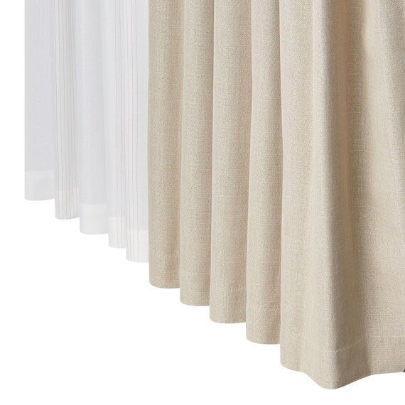 遮光2級･遮熱カーテン&遮熱･ミラーレース4枚セット(ディアラBE 100X110cmセット) 2枚目画像