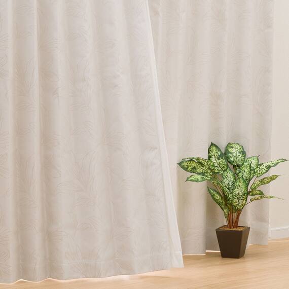 遮熱・遮音・遮光1級ドレープカーテン(遮音 DH09 100X110X2 IV) 1枚目画像